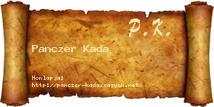 Panczer Kada névjegykártya